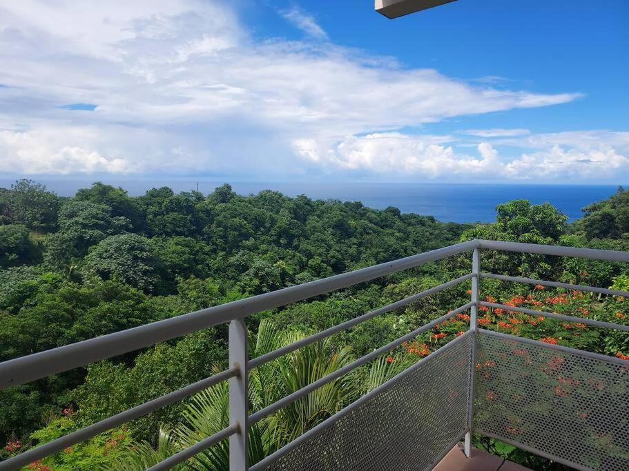 Grand Studio En Bas De Villa Avec Vue Sur Mer Au Carbet Le Carbet Exterior photo